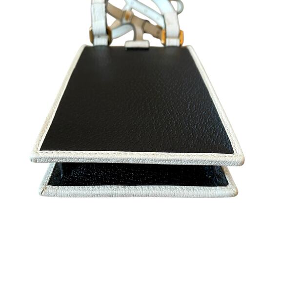 GUCCI x ADIDAS SmartPhone Case Crossbody With Strap Set 702203 Black White - Picture 11 of 16